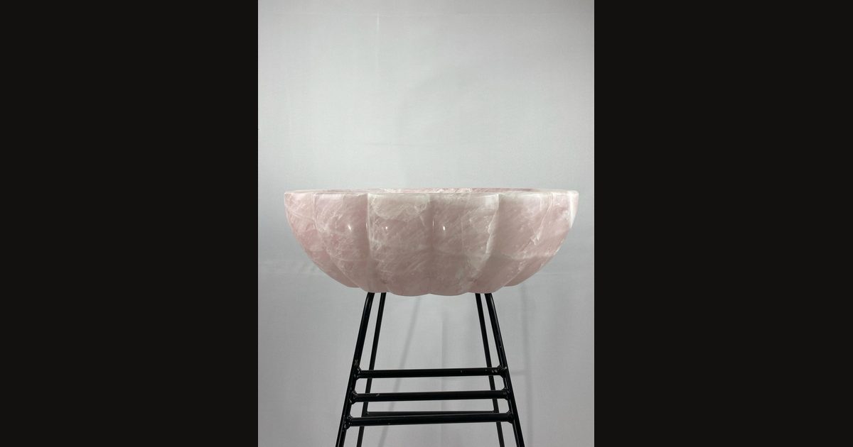 Cuba Concha + Pérola em Quartzo Rosa